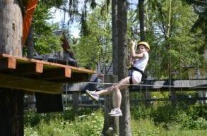 w parku linowym Zakopane