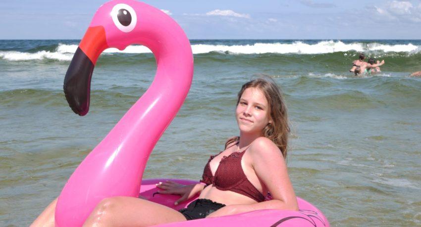 Summe camp relaks w morzu